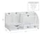 Mind Reader Desktop Organizer, File Storage, Accessory Storage, Workspace, Office, Metal Mesh, 11"L x 5.5"W x 5.25"H, White